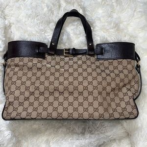 Gucci vintage brown classic tote